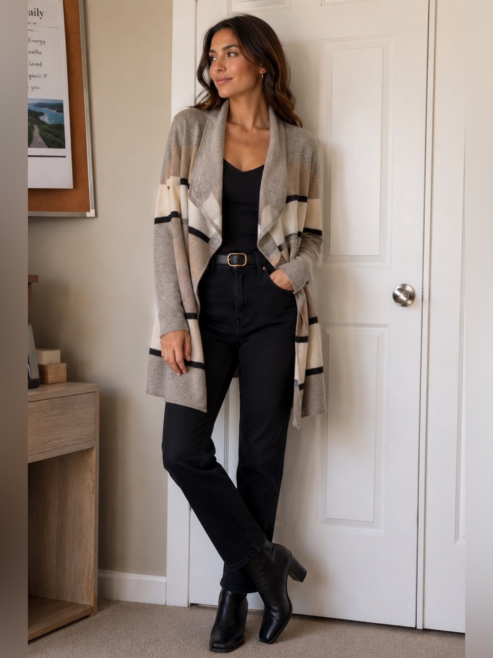 Griffen cashmere shawl collar sweater